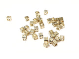Spacer, Brass, 3mm/4mm/5mm Cube | 隔珠, 銅珠, 3mm/4mm/5mm, 方形批花珠
