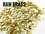 Brass sequins, 3mm, centre hole, 250 pcs | 圓銅片, 3mm, 中孔, 250個
