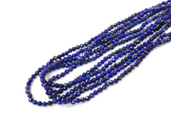 天然水晶, 圓形切面, 青金石