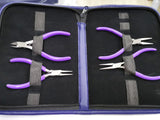 Plier Set, Beadsmith, 4 Pliers/set, purple | 鉗，Beadsmith, 一套4款, 紫色