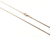 18" Stainless Steel Necklace, 0.9mm Twisted Square, Rosegold | 18" 不鏽鋼項鏈 0.9mm方形蛇骨扭鏈, 玫瑰金色
