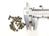 Brass Charm, Ripple, 6/8/10mm, top hole, 100 pcs | 圓銅片, 6/8/10mm, 邊孔, 100個