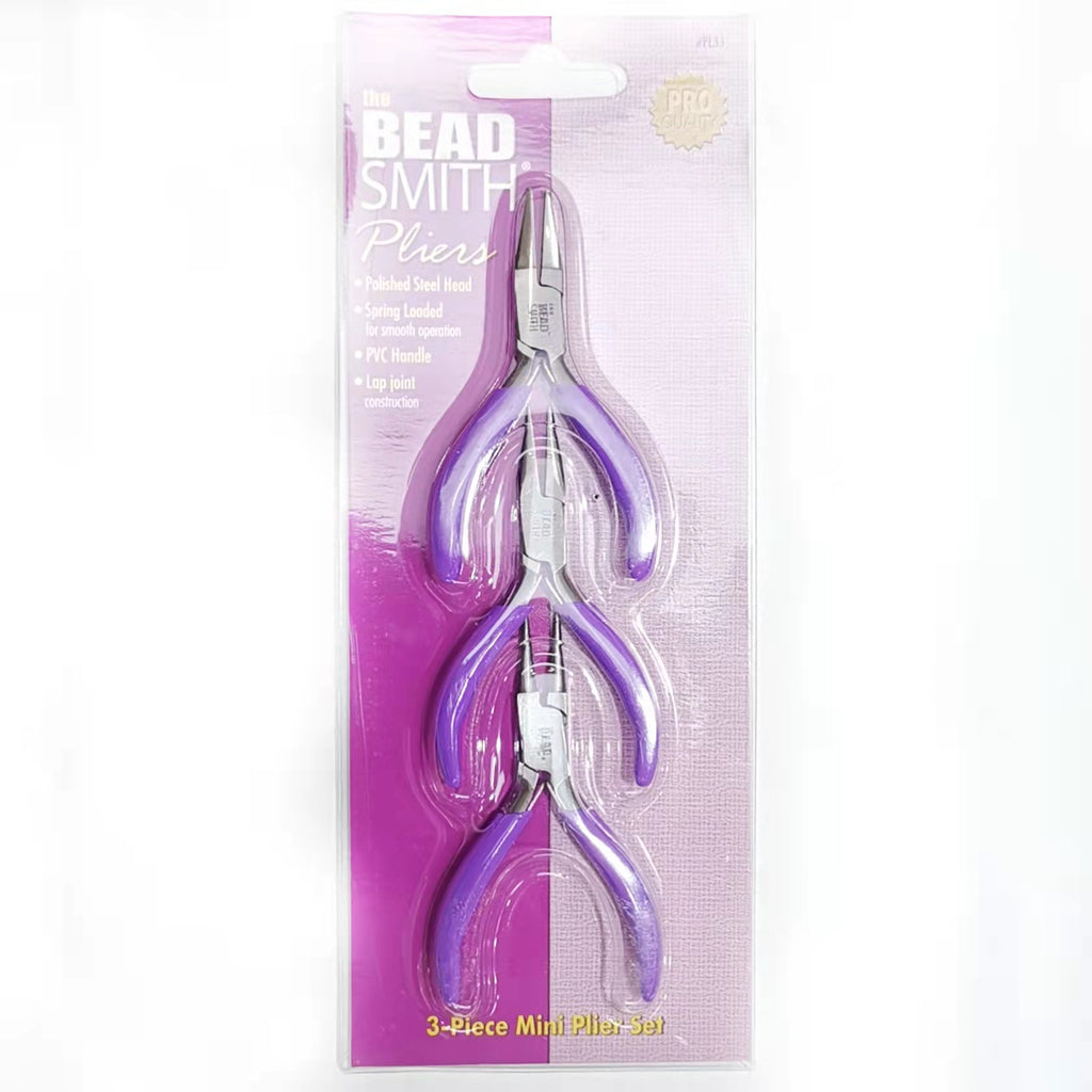 Plier Set, Mini size, Beadsmith, Purple, 3 Pliers/set | 鉗, 迷你鉗, 紫色, Beadsmith, 一套三款