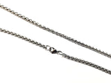 Stainless Steel Necklace, 4mm Wheat Chain | 不鏽鋼項鏈, 4mm龍骨鏈