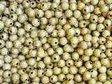 Sanded Brass Bead, Round, 6mm, Price Per Pack - amakeit bead 天富