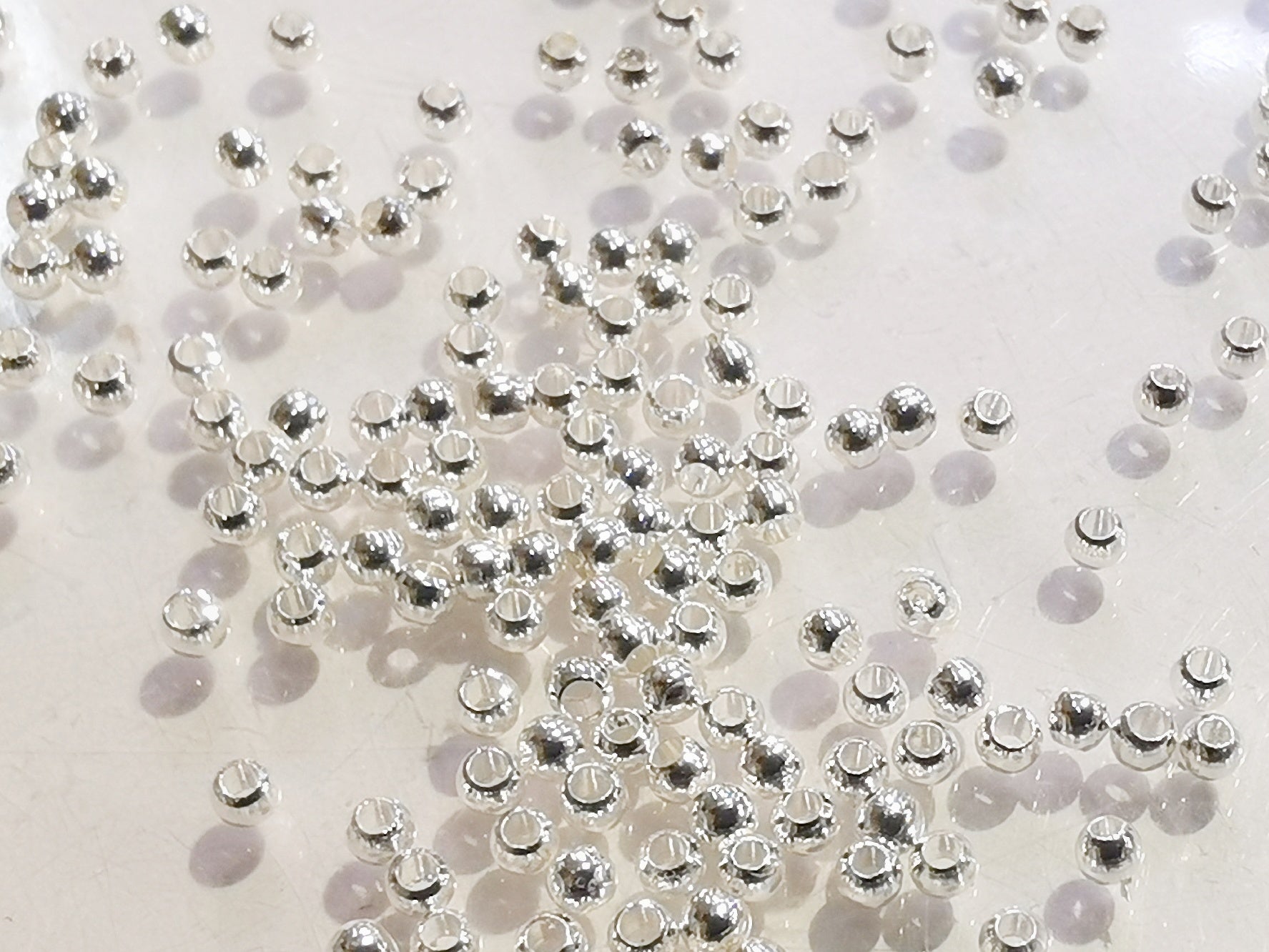 Bead, Brass, 2mm, Solid Ball, Assorted colors | 2mm圓形實心銅珠, 多色