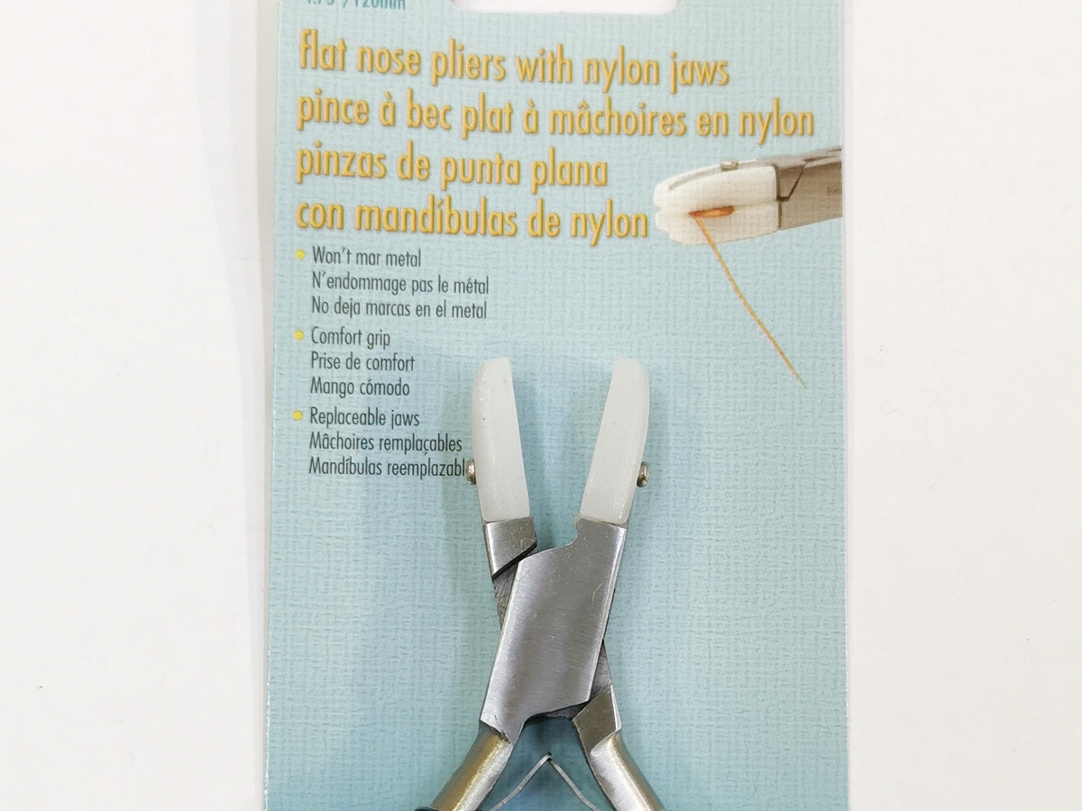 Plier, Double Nylon Jaw Flat Nose Plier, Beadsmith | 包膠平頭鉗，Beadsmith