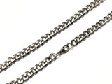 30" Stainless Steel Necklace, 7mm Flat Curb Chain | 30" 不鏽鋼項鏈 7mm扁鏈
