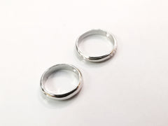 Sterling Silver Bead, Round Bead Frame, 1 pc | 雙孔925銀圈, 1個