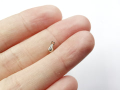 銅吊飾, 3x6mm, 水滴, 24個