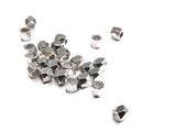 Brass beads, 3mm, faceted cut square, 30 pcs | 銅珠, 3mm實心切面銅珠, 30個