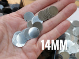 Brass Charm, 14mm, stamping tag, 50 pcs | 圓銅片, 14mm, 邊孔, 50個