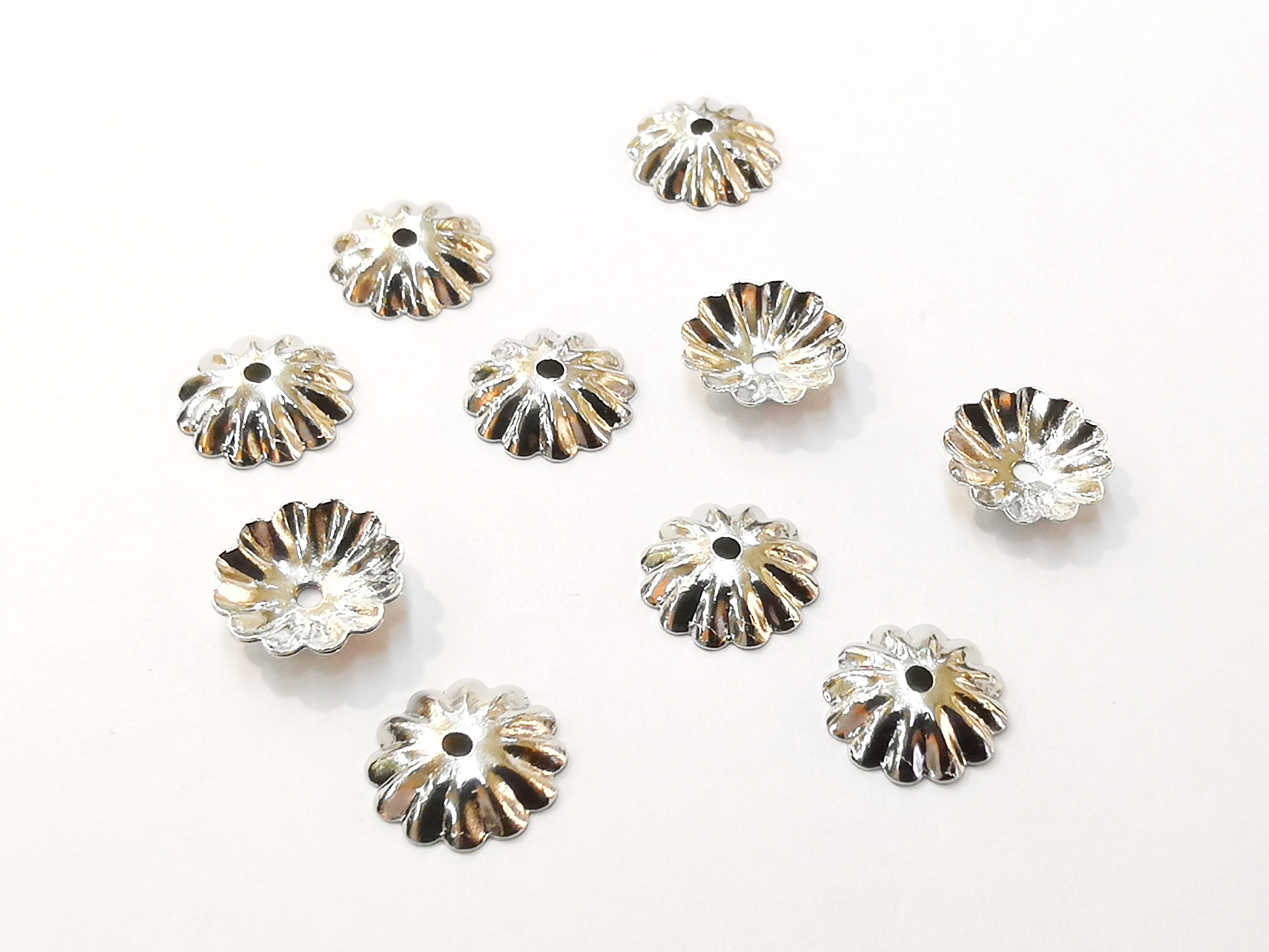 銅珠蓋, 10mm, 14mm珠用, 24個