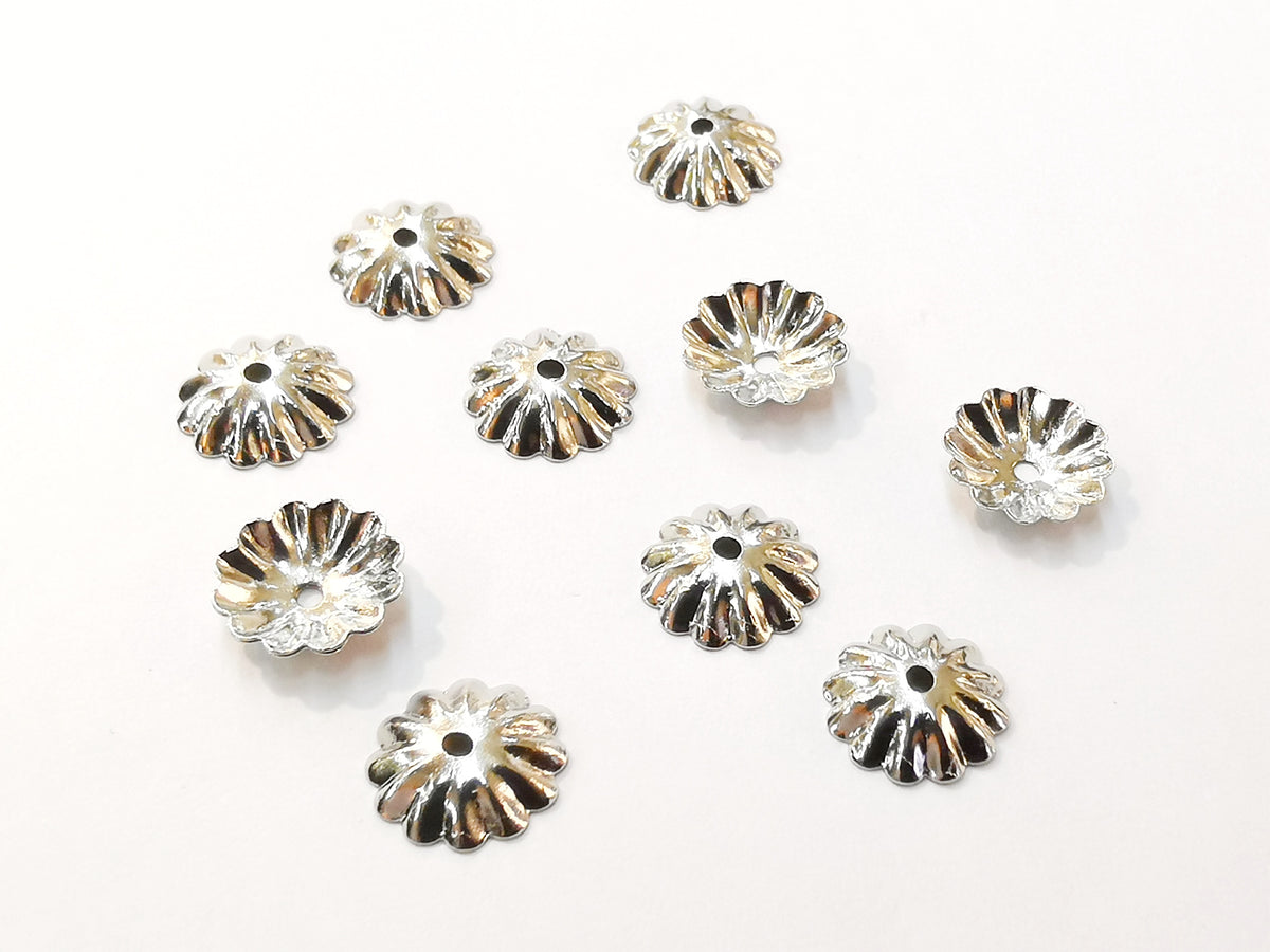 銅珠蓋, 10mm, 14mm珠用, 24個