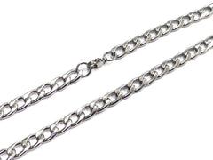 Stainless Steel Necklace, 6.5mm Flat Curb Chain | 不鏽鋼項鏈 6.5mm扁鏈