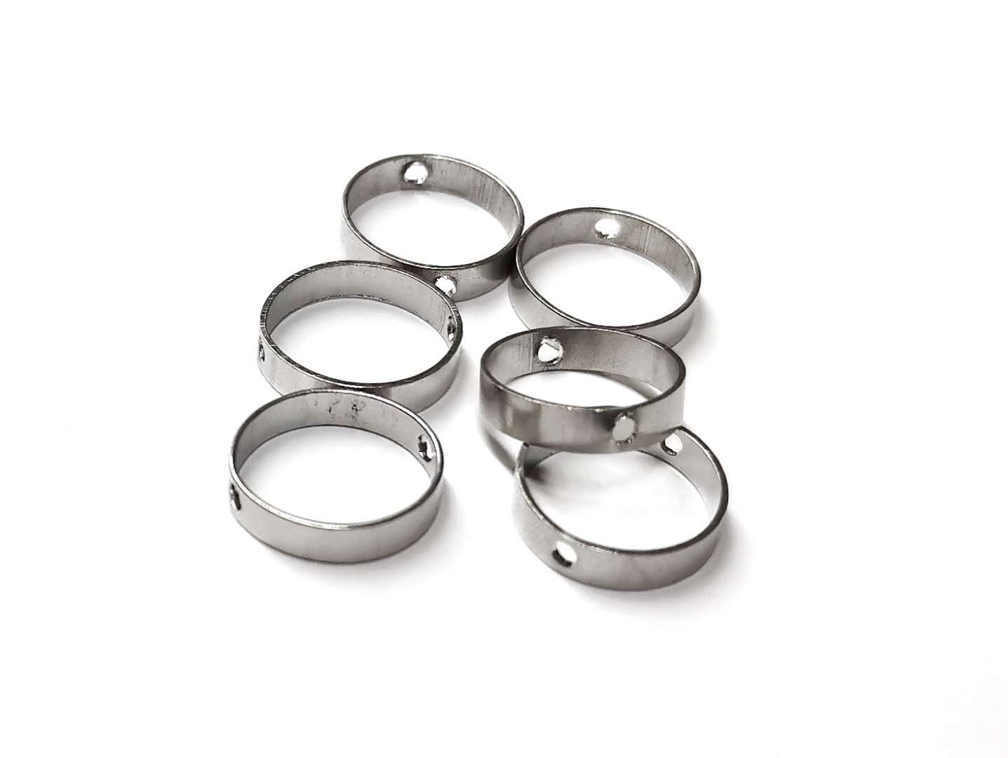 雙孔銅圈, 9mm/11mm, 6個