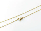 16"/18"/20"/24" Stainless Steel Necklace, 1.2mm Cable Chain, Gold color | 16"/18"/20"/24" 不鏽鋼項鏈 1.2mm十字鏈, 金色