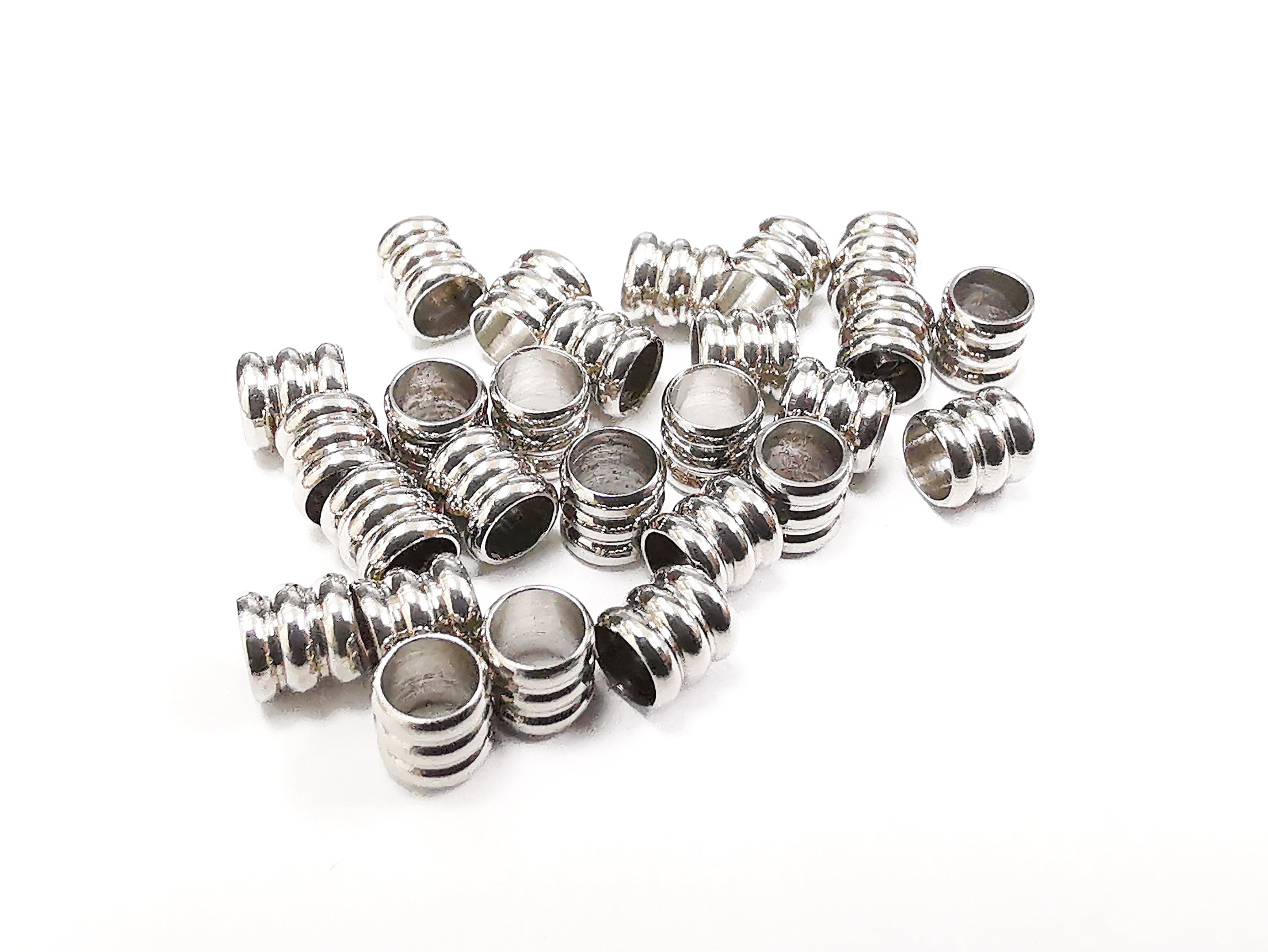 不鏽鋼珠, 4x4mm, 管珠, 20粒