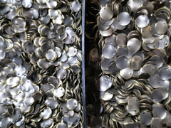 圓銅片, 6/8/10mm, 邊孔, 100個