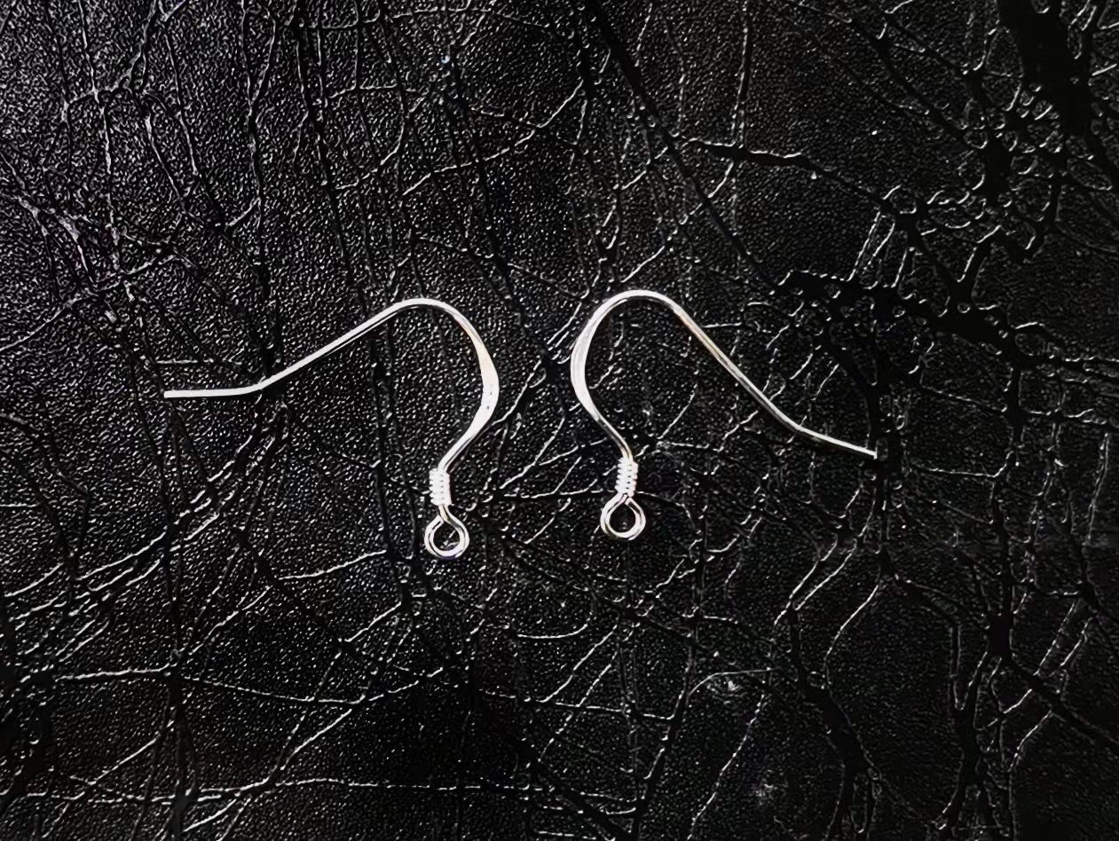 Earring Hook, Sterling Silver, 1/10 Pair | 925銀耳勾, 1/10對