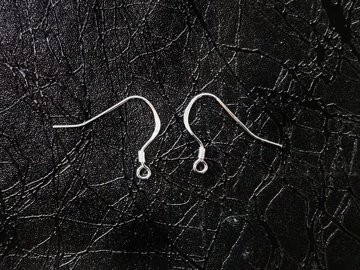 Earring Hook, Sterling Silver, 1/10 Pair | 925銀耳勾, 1/10對