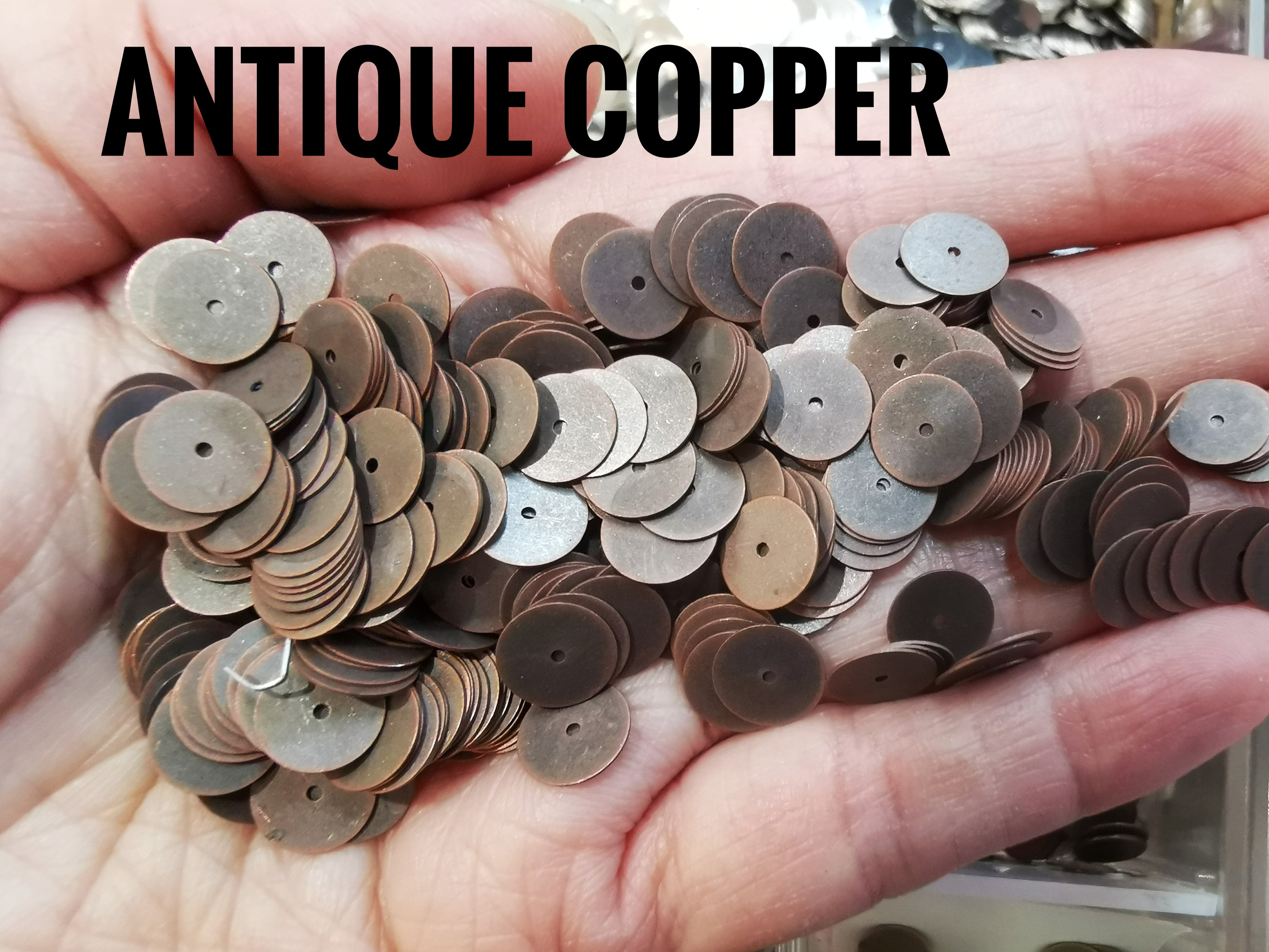 特價, 圓銅片, 8mm, 中孔, 100個