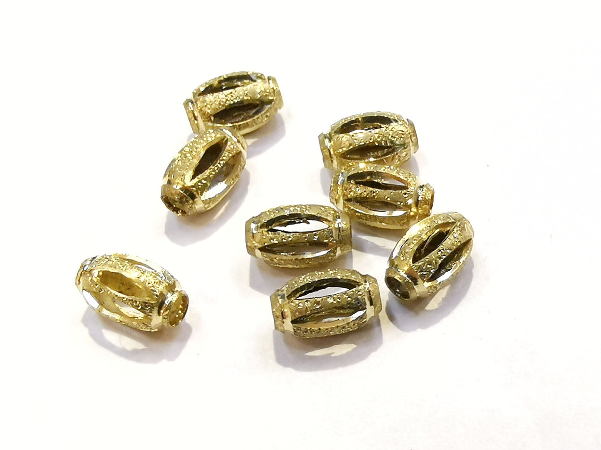 5x8mm 銅珠 噴沙, 橢圓形