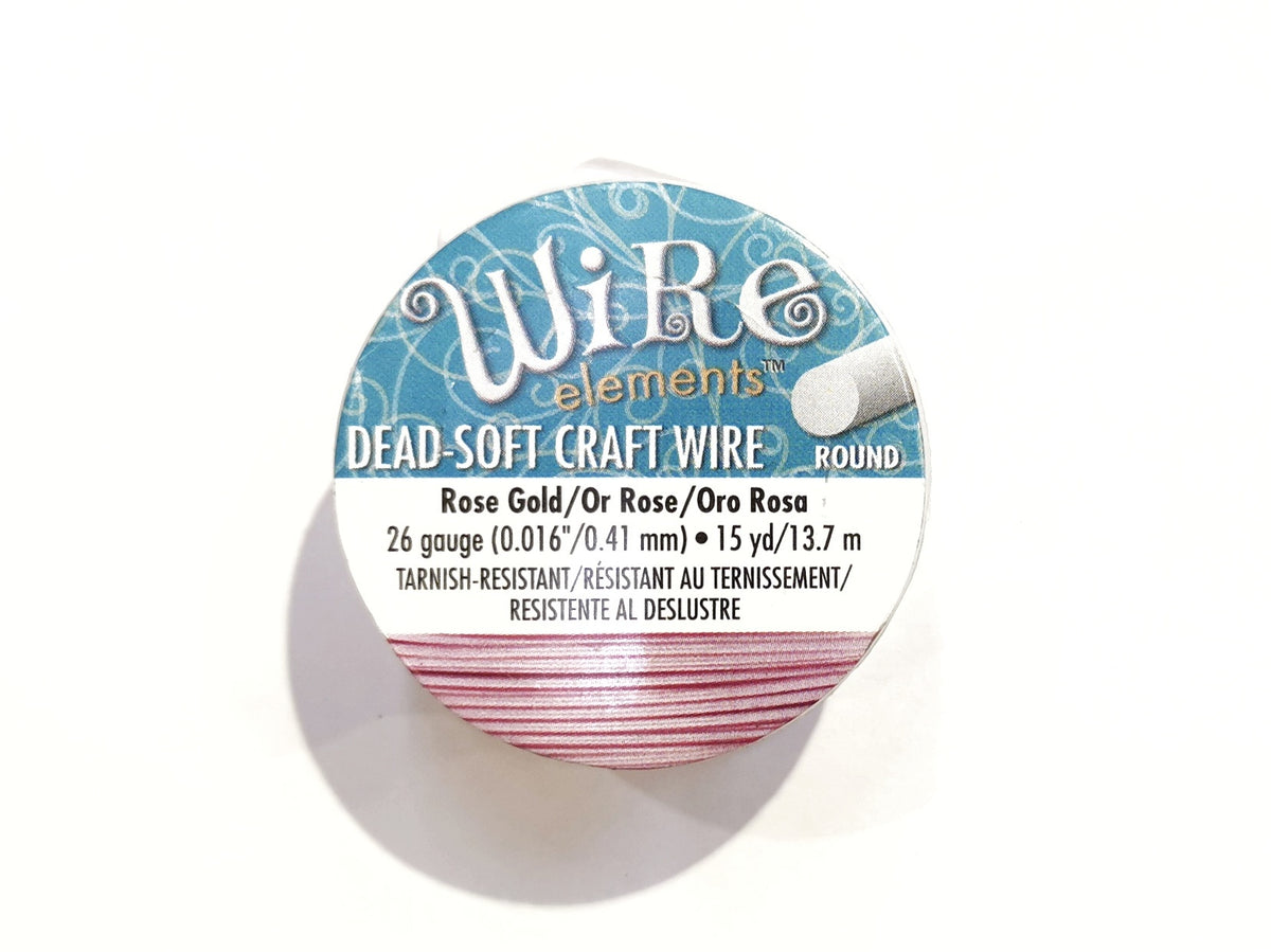 Craft Wire, Round, Beadsmith, 26 Gauge (0.41mm) | 圓銅線, Beadsmith, 26 Gauge (0.41mm)