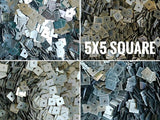 Brass sequins, 5x5mm, square, centre hole, 200 pcs | 方形銅片, 5x5mm, 中孔, 200個