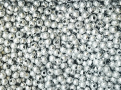 Sanded Brass Bead, Round, 4mm, Price Per Pack - amakeit bead 天富