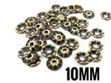 Brass sequins, 10mm, centre hole, 50 pcs | 圓銅片, 10mm, 中孔, 50個