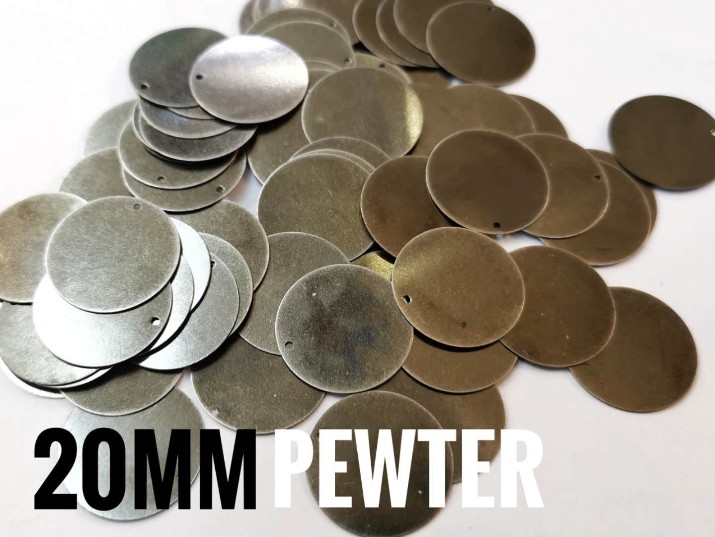 特價, 圓銅片, 20mm, 邊孔, 20個