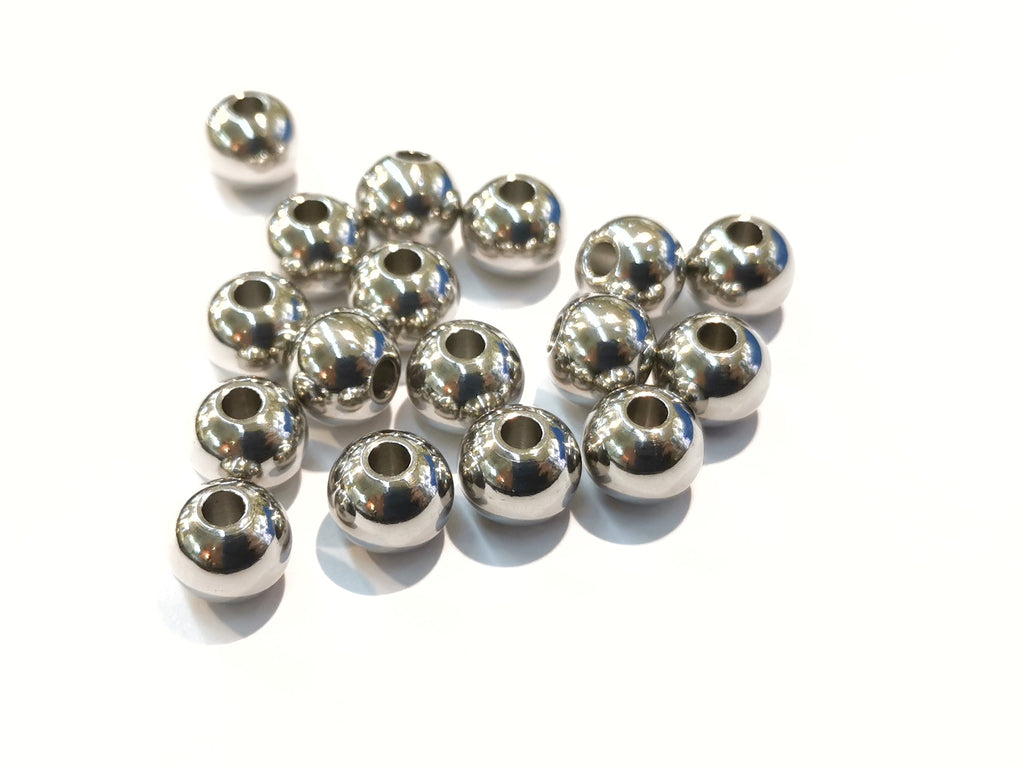 不鏽鋼圓珠, 10mm, 6個