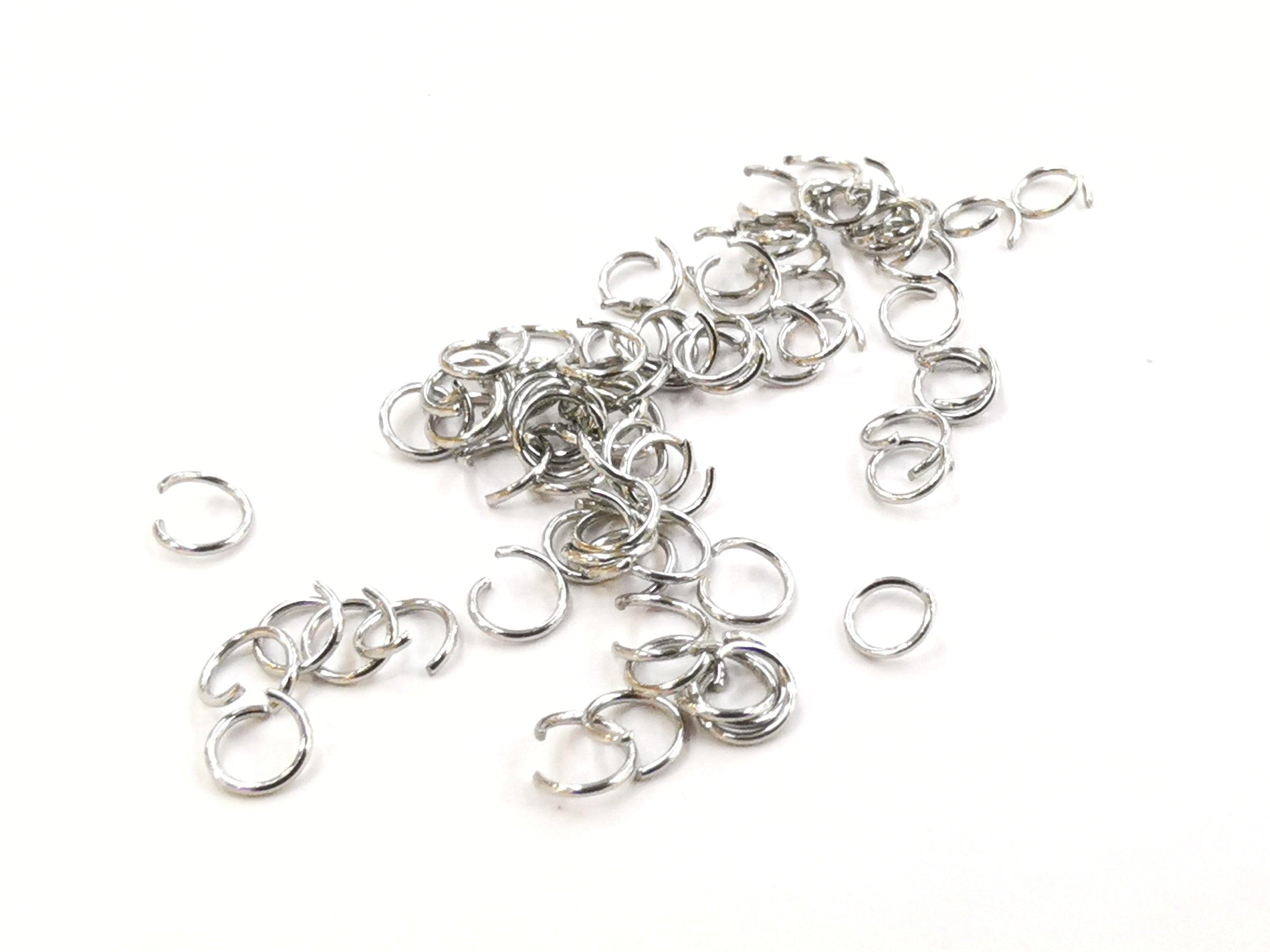 不鏽鋼開口圈, 0.5x4mm圓形, 100個