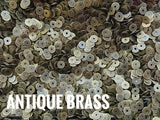 Brass sequins, 4mm, centre hole, 200 pcs | 圓銅片, 4mm, 中孔, 200個