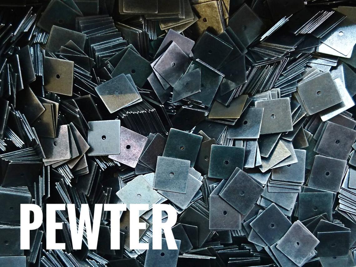 特價, 方形銅片, 8x8mm, 中孔, 100個