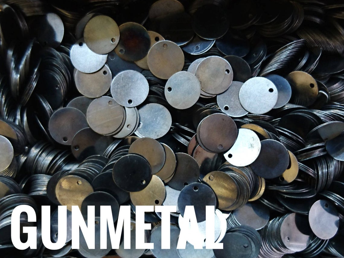 圓銅片, 10mm, 邊孔, 24/100個