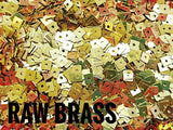 Brass sequins, 4x4mm, square, centre hole, 200 pcs | 方形銅片, 4x4mm, 中孔, 200個
