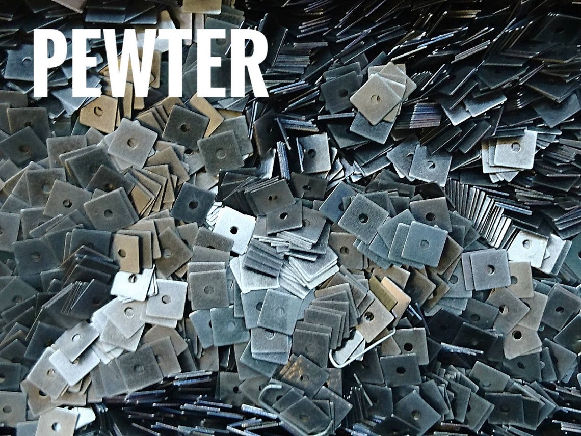 特價, 方形銅片, 5x5mm, 中孔, 200個