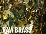 Brass sequins, 6x6mm, square, centre hole, 150 pcs | 方形銅片, 6x6mm, 中孔, 150個