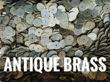 Brass sequins, 7mm, centre hole, 150 pcs | 圓銅片, 7mm, 中孔, 150個