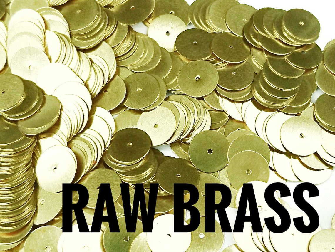 特價, 圓銅片, 10mm, 中孔, 100個