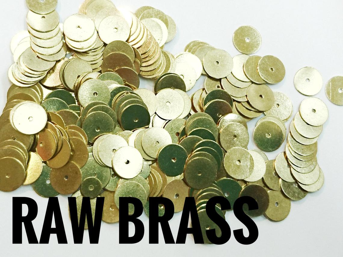 特價, 圓銅片, 8mm, 中孔, 100個
