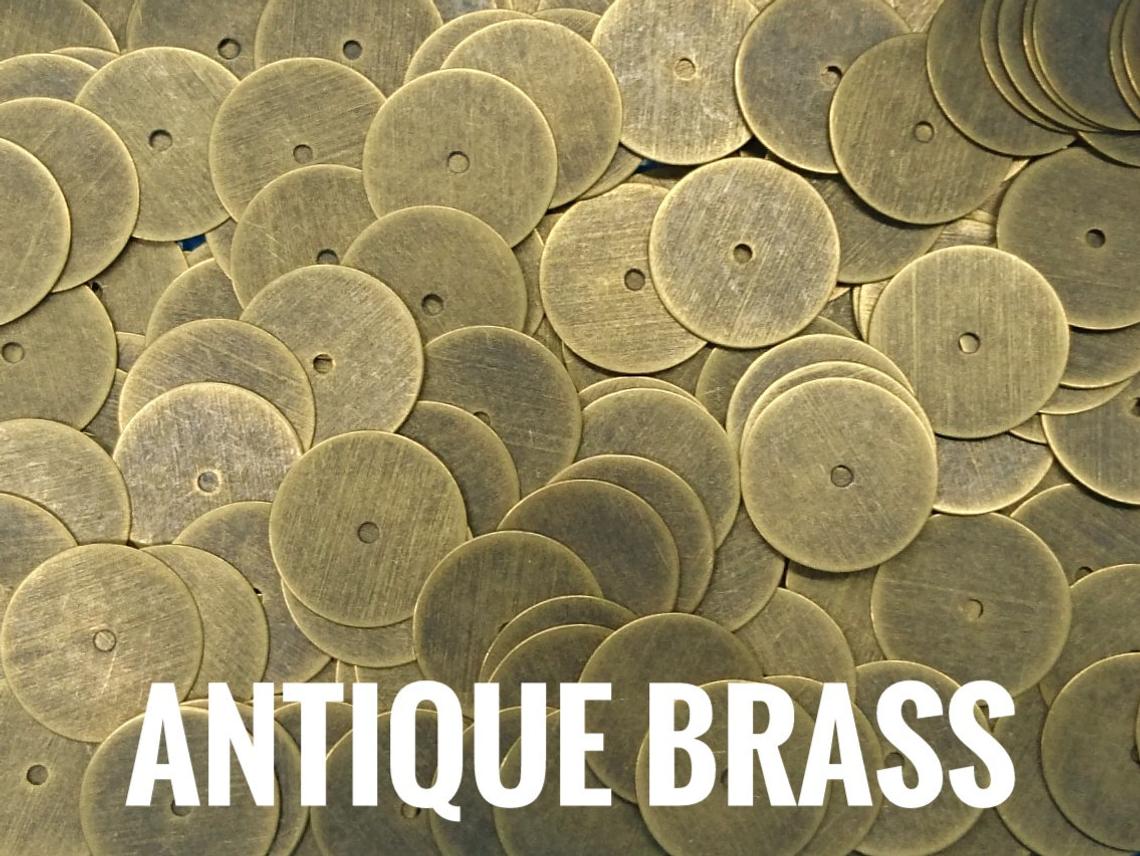 特價, 圓銅片, 12mm, 中孔, 100個
