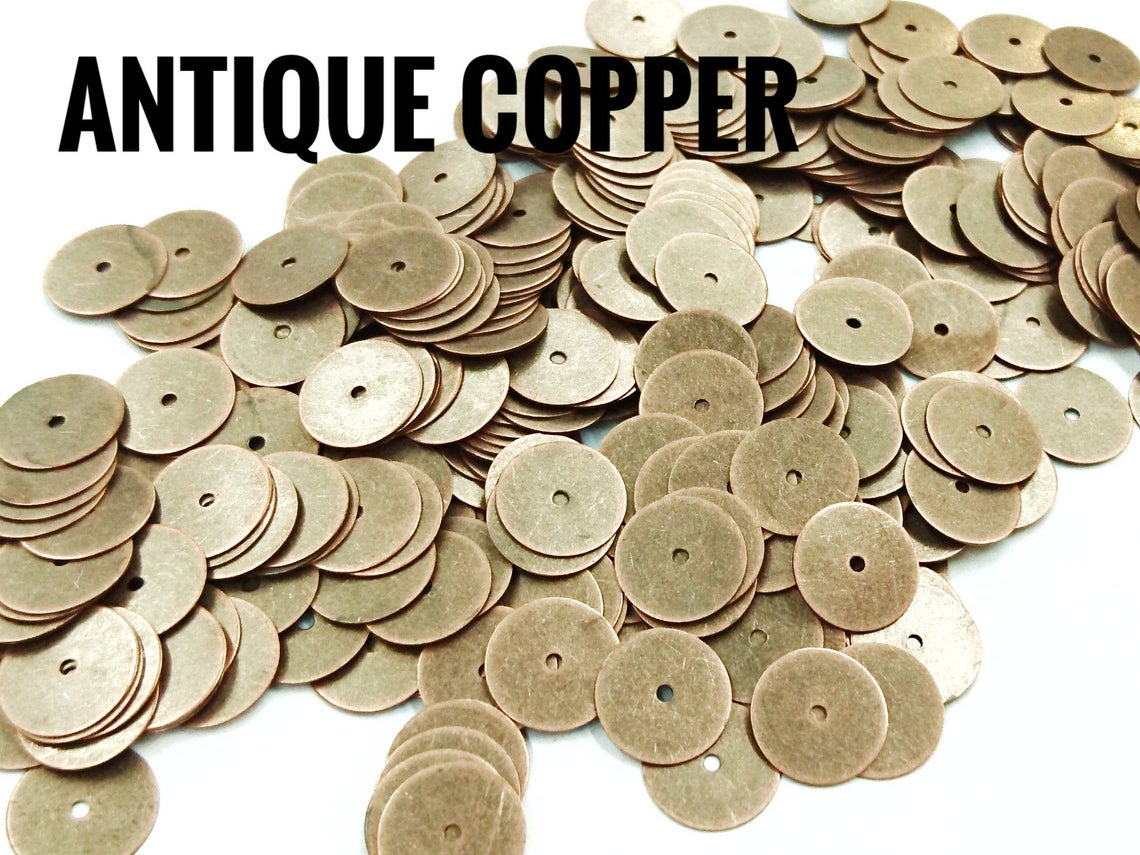 特價, 圓銅片, 10mm, 中孔, 100個