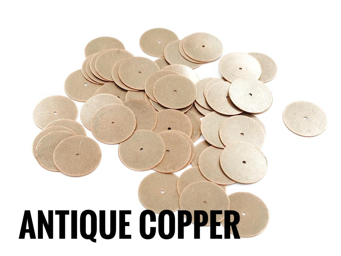 特價, 圓銅片, 14mm, 中孔, 50個