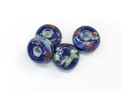 Spacer, Ceramic, 10mm Rondelle, 10 Pieces | 陶瓷隔珠, 10mm