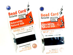 德國Griffin珍珠線, 0.45/0.6/0.7mm, 2米, 附針, 黑色