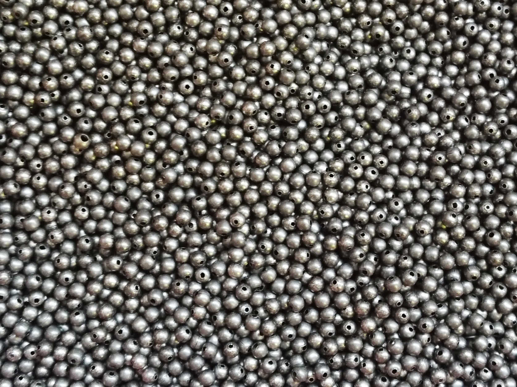 Brass Bead, 2.4mm, Round, 288 Pieces Per Pack - amakeit bead 天富