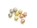 Cubic Zirconia Brass Beads, 5mm, Round, 1 Pc | 方晶鋯石銅珠, 5mm, 圓, 1個